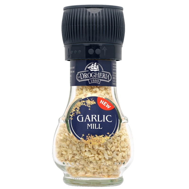 Dried Garlic Flakes Seasoning Mill La Drogheria 50g